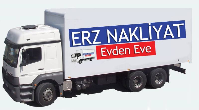 ERZ Nakliyat logolu evden eve nakliyat aracı