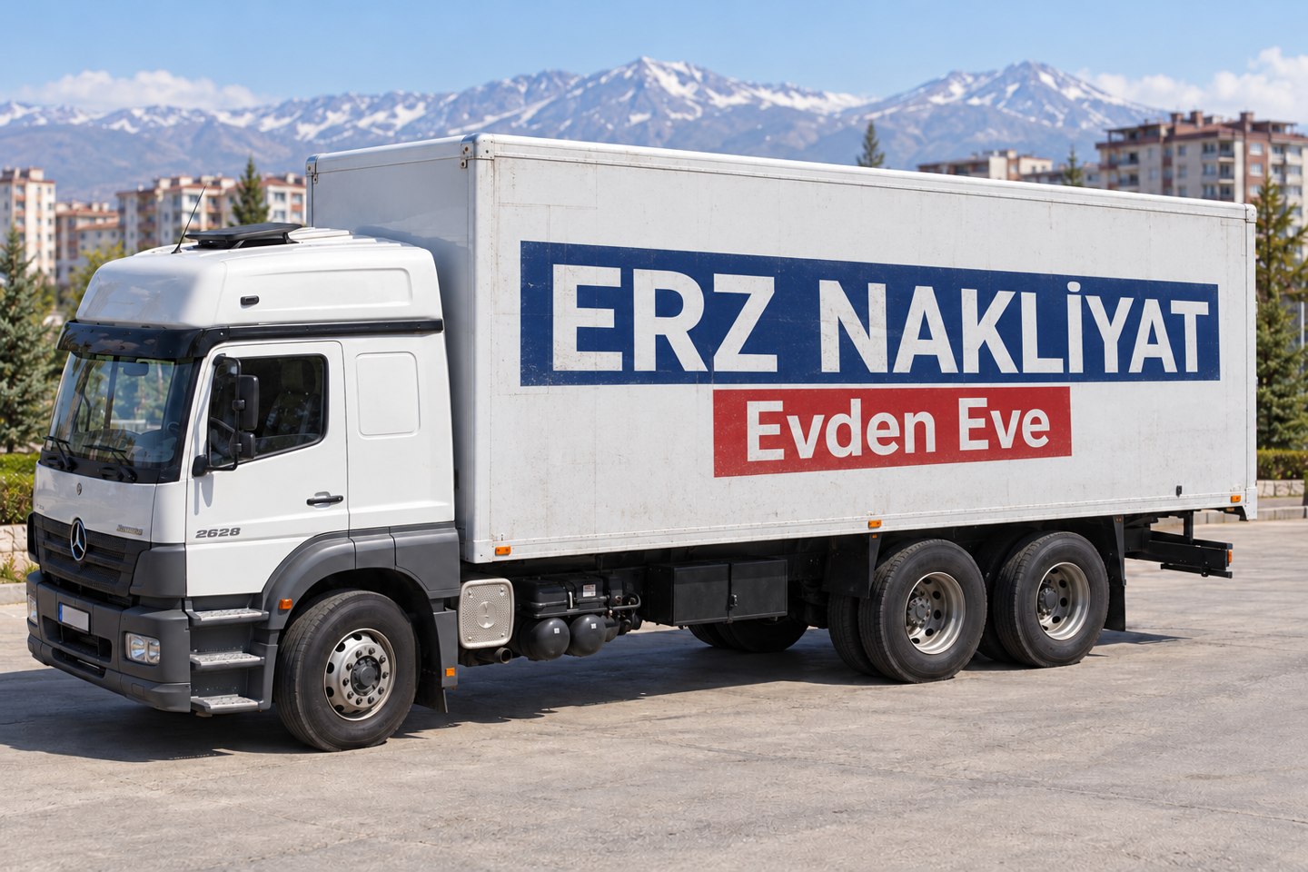 ERZ Nakliyat kamyonu profesyonel tanıtım görseli